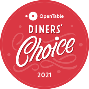 Open Table diners choice 2021 badge